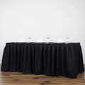 Black Buffet Table Skirt studio product photo