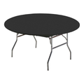 Black Elastic-Edge Round Table Cover studio product photo