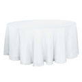 White Round Tablecloth studio product photo