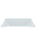 White Rectangular Tablecloth studio product photo