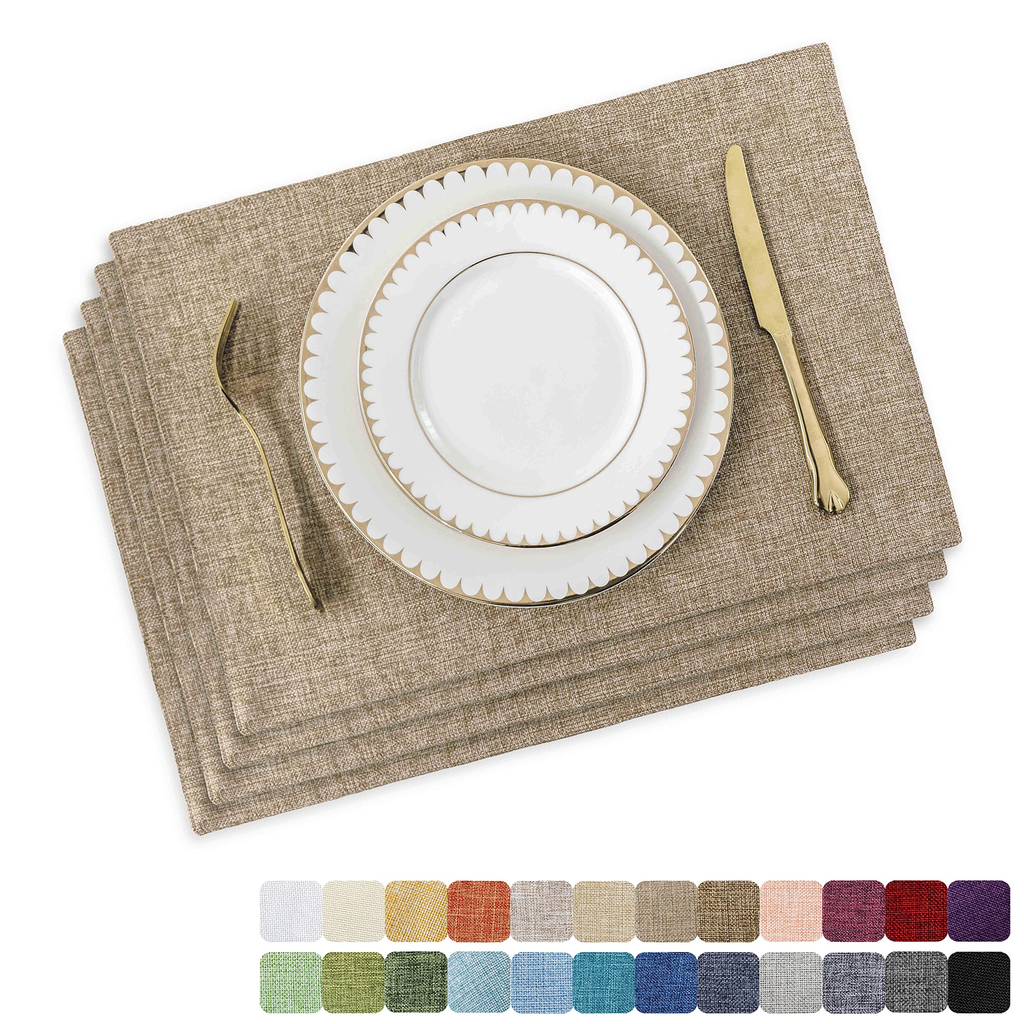 Organized Linen Placemat - White