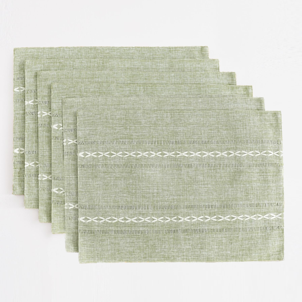 Organized Linen Placemat - Gray
