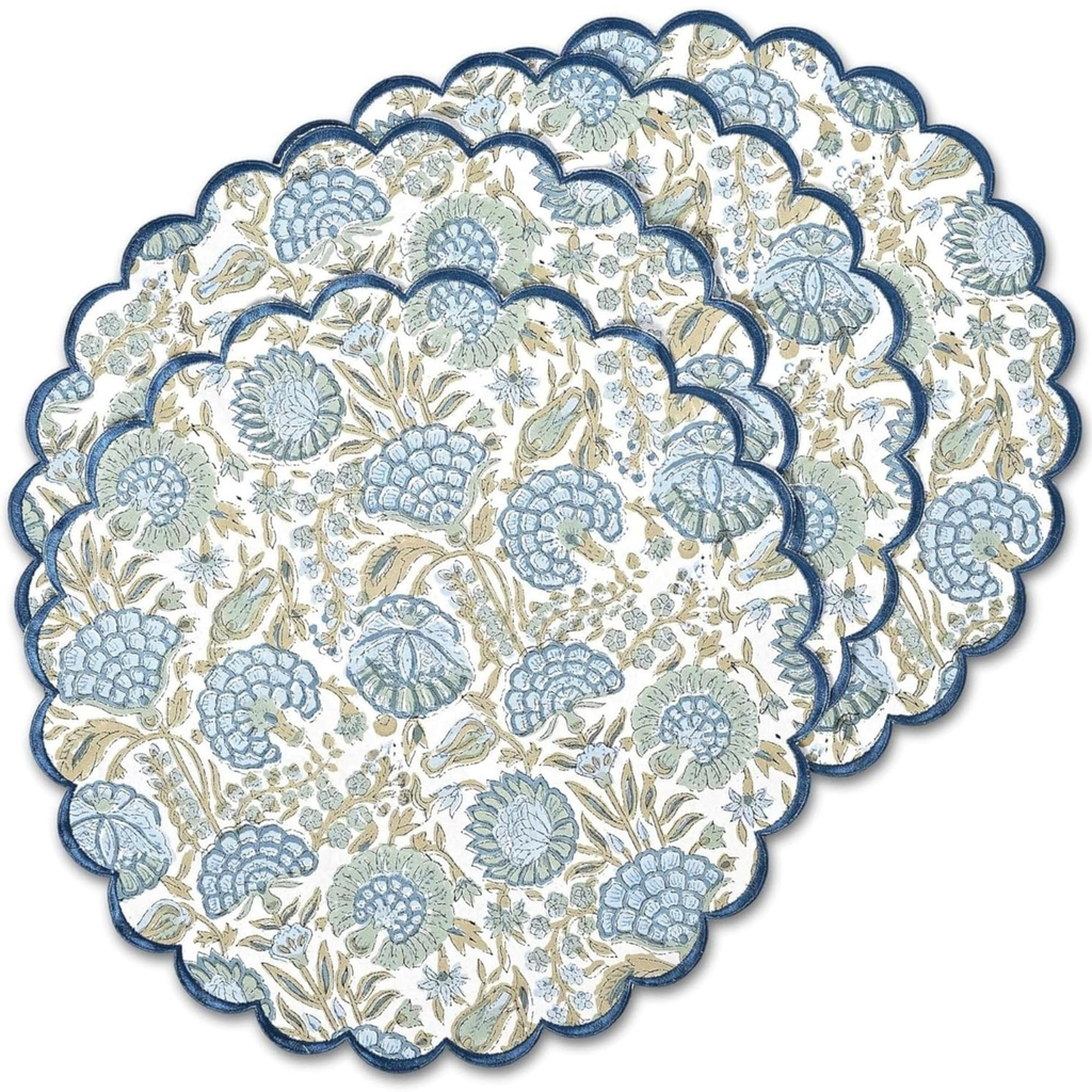 Organized Linen Placemat - Blue