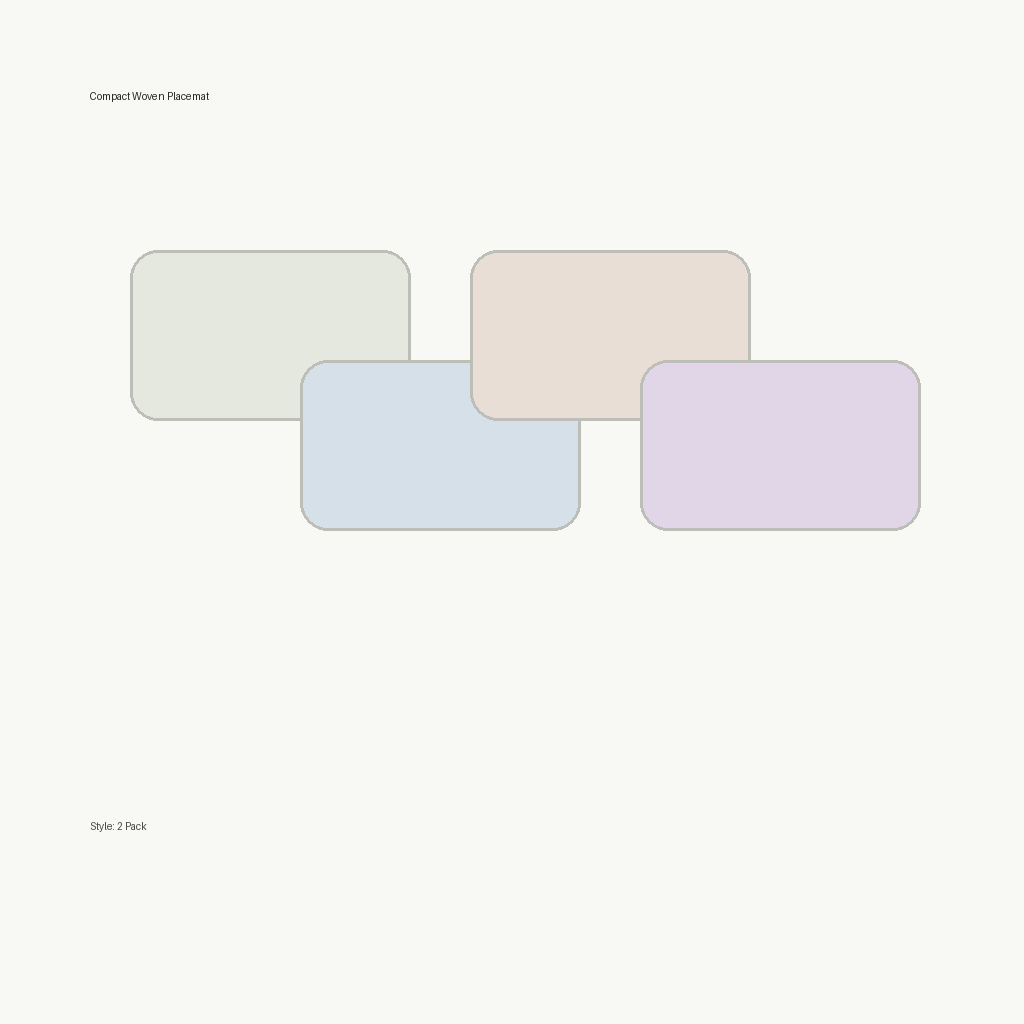 Compact Woven Placemat - 2 Pack