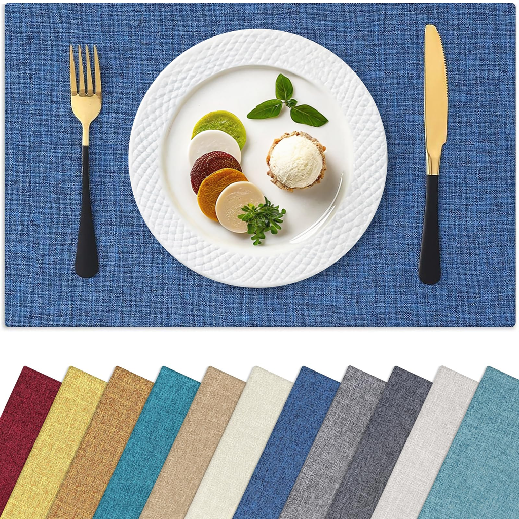 Portable Linen Placemat - 4 Pack