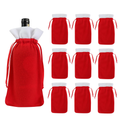 Wine Bottle Fabric Gift Bag Ivory product photo