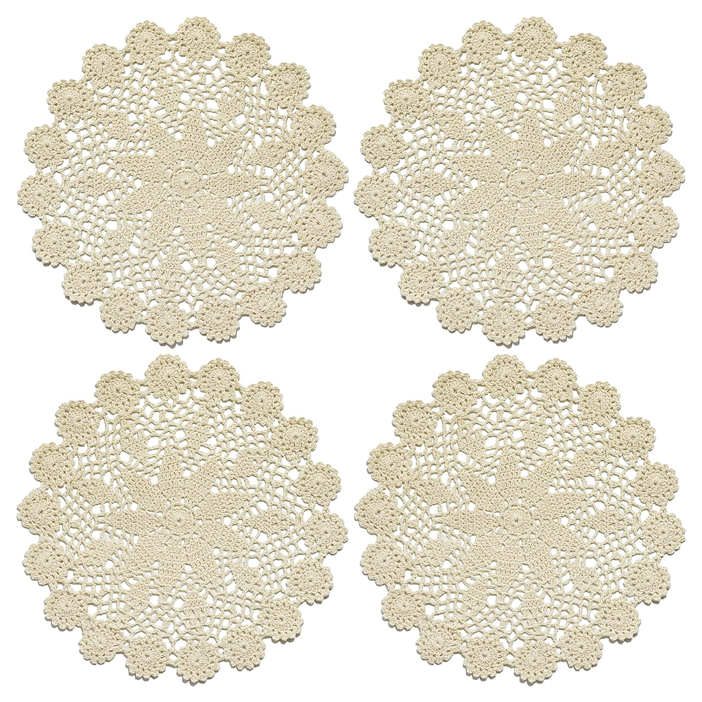 Lace Doily Set Natural product photo