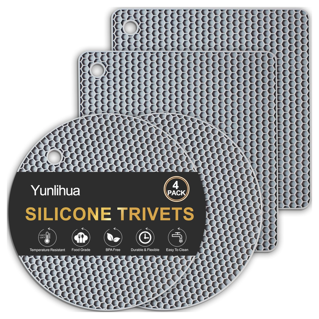 Quilted Trivet Hot Pad Mat Ivory product photo