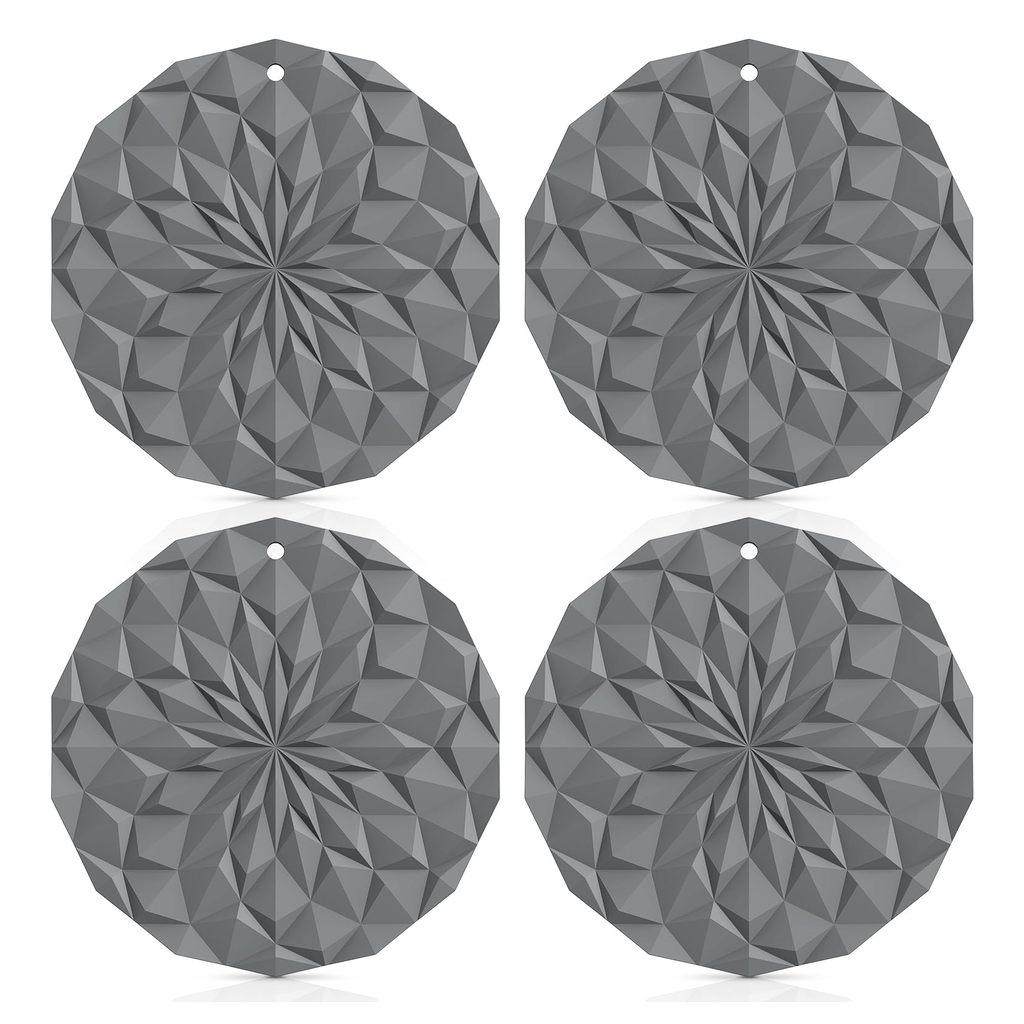 Quilted Trivet Hot Pad Mat Charcoal product photo