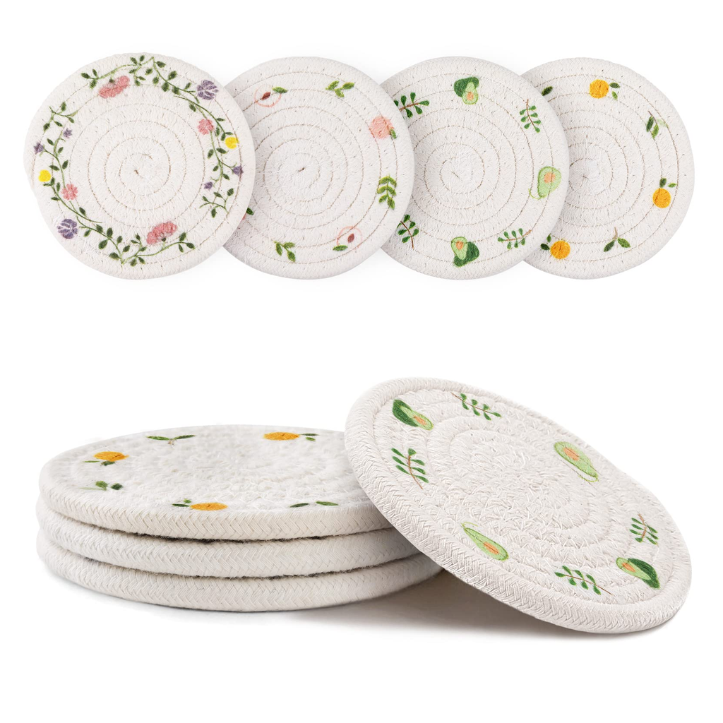 Fabric Drink Coaster Set Natural product photo