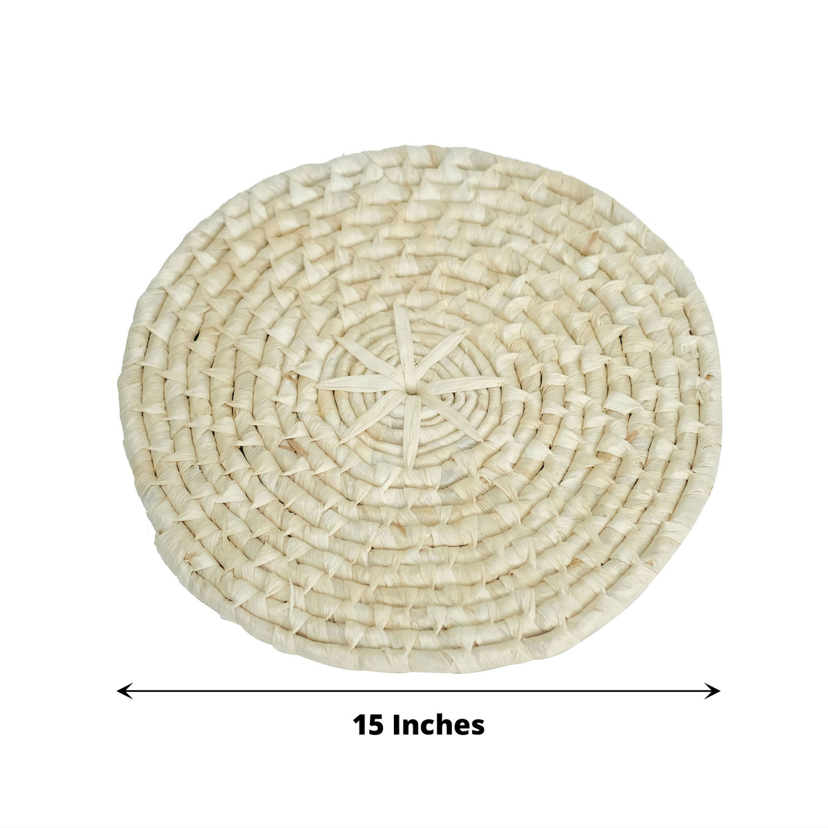 Natural Woven Placemats Set material detail photo